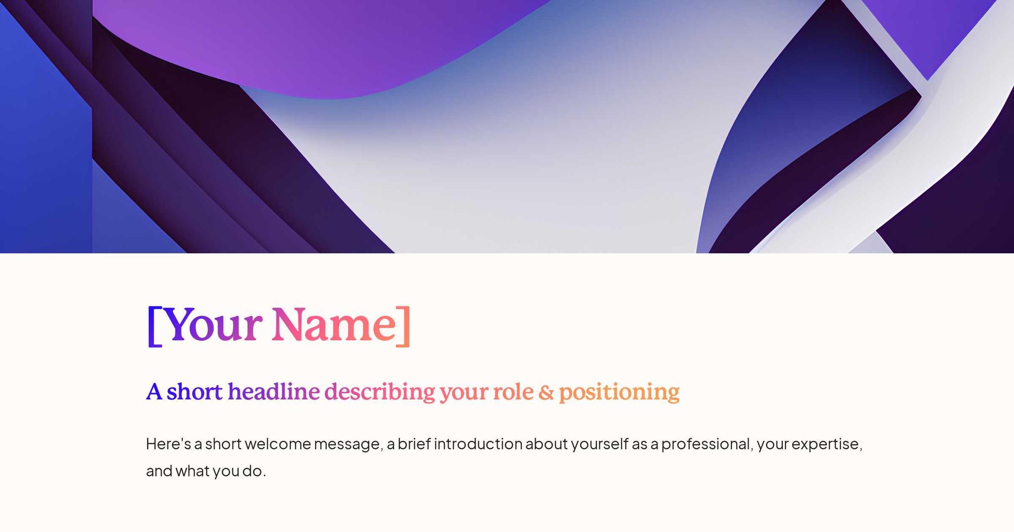 Personal Portfolio Site